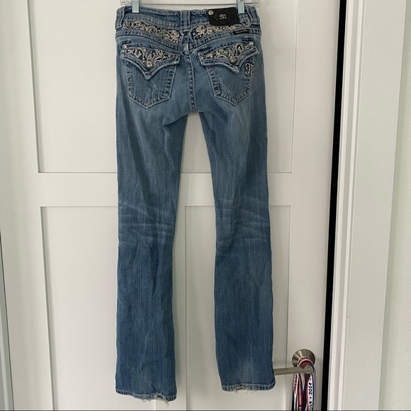 Miss me easy boot blinged out jeans style JE5002F67X - Picture 2 of 6